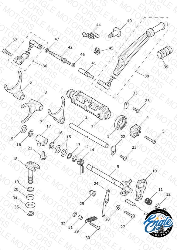 Gear Selectors & Pedal