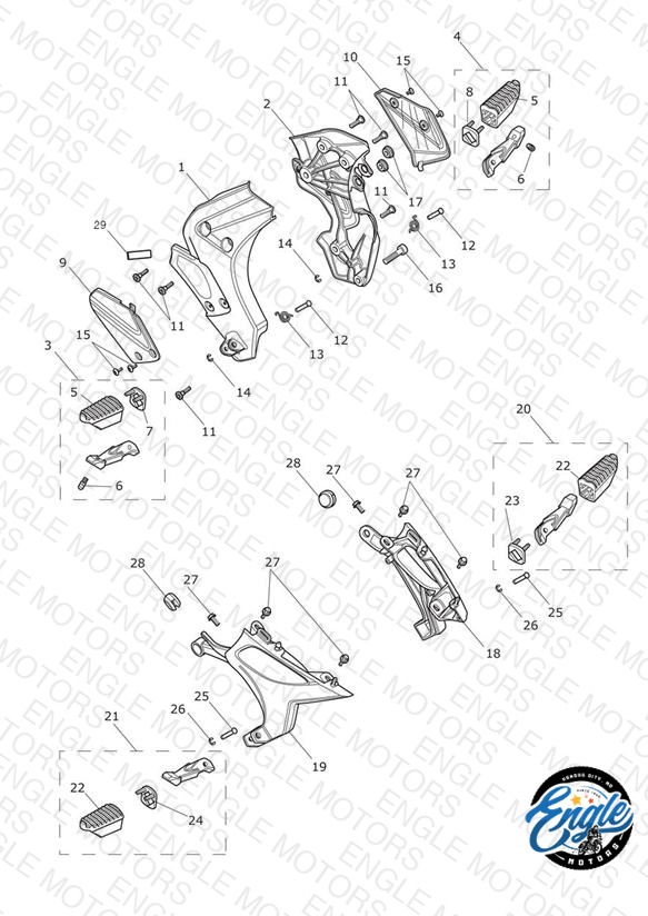 Footrests & Mountings