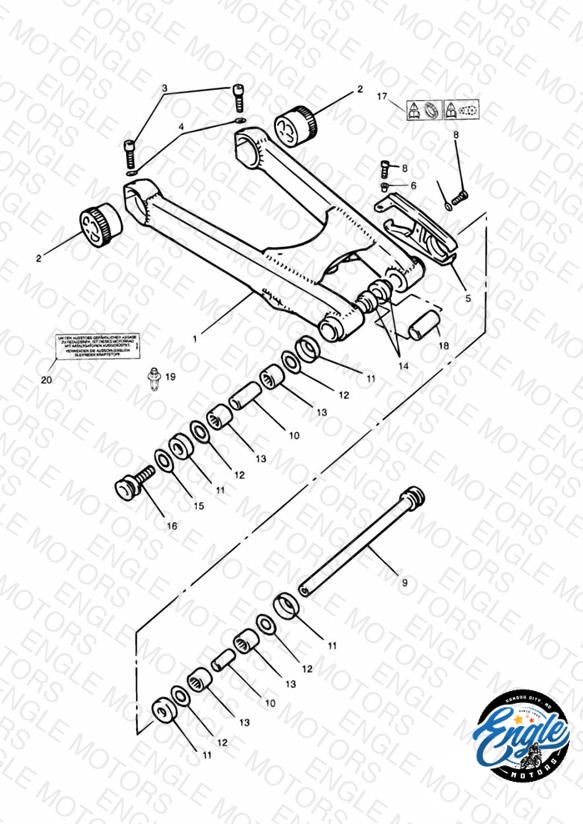Swinging Arm 750cc Model