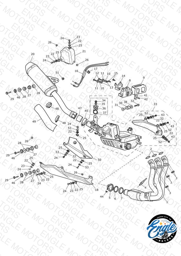 Exhaust System - JP Only - 636142 >