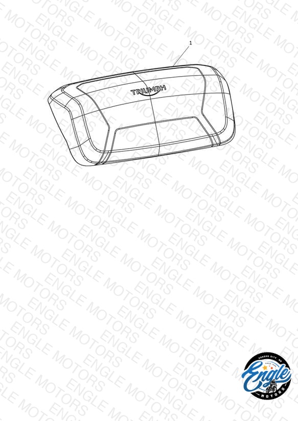 Backrest Pad, Top Box, Kit