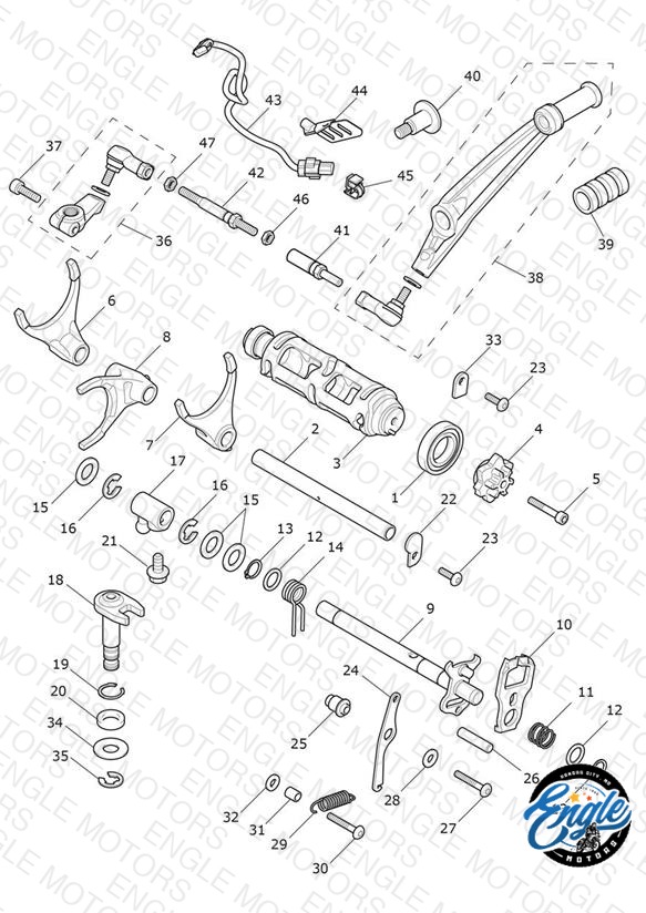 Gear Selectors & Pedal