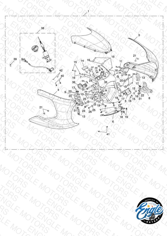 Front Fairing Kit, Painted - > 749069