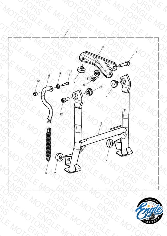 Centrestand Kit, Short