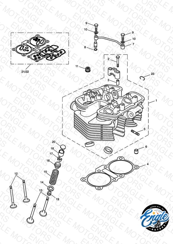 Cylinder Head & Valves - Bonneville T100