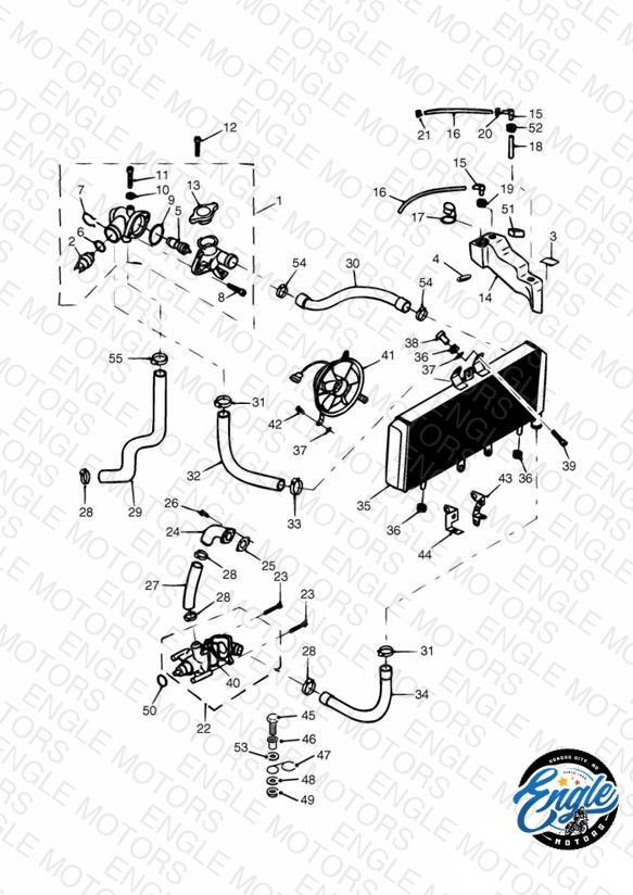 Cooling System 955cc Engine