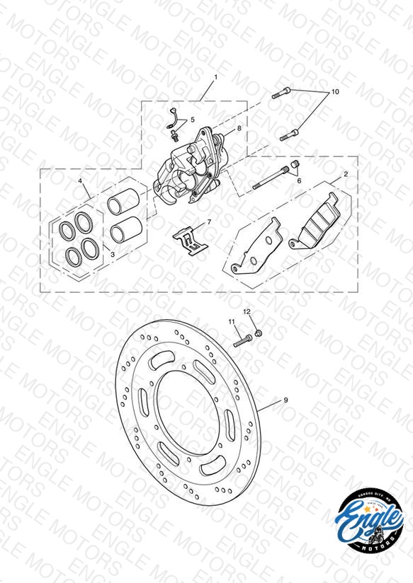 Front Brake Caliper & Discs