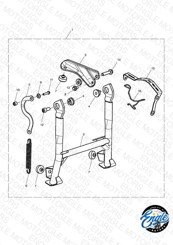 Centrestand Kit, Evap > 519108
