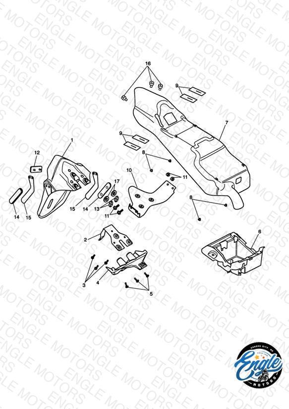 Rear Mudguard & Battery Box
