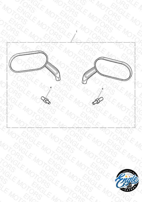 Oval Mirrors, Cast, Chrome