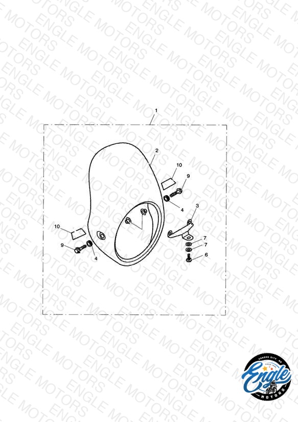 Flyscreen Kit, Solid White Stripe >281466-F2/279279-F4