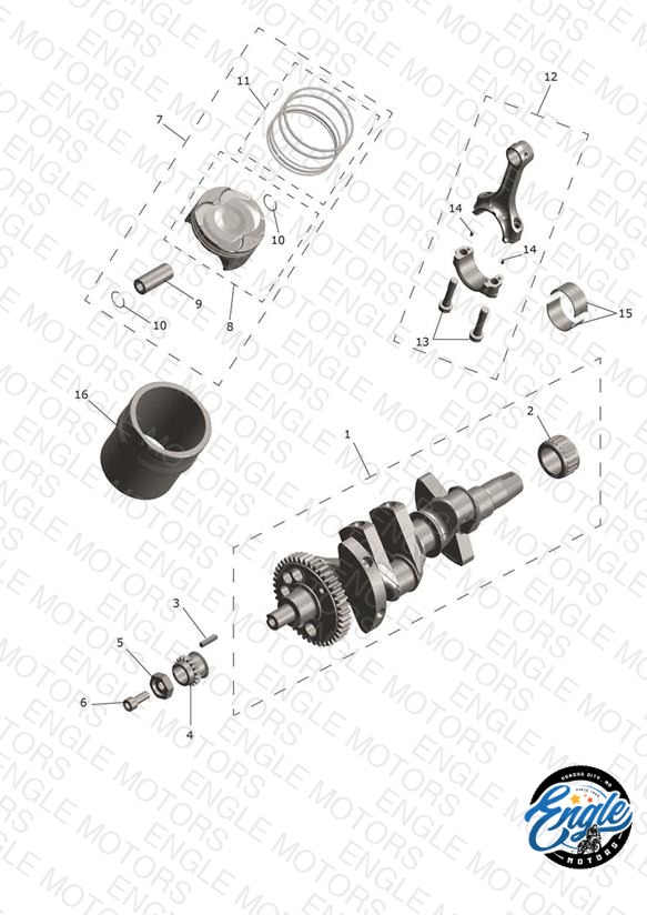 Crankshaft, Conrods & Pistons