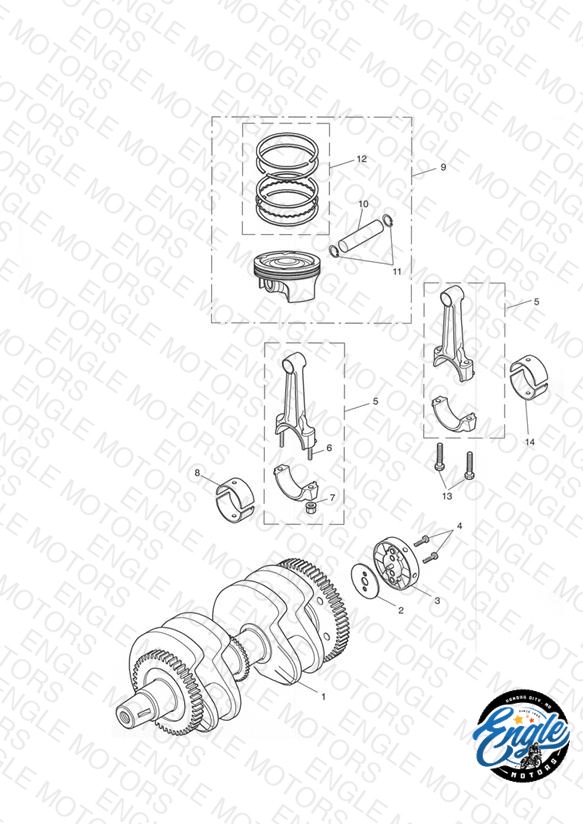 Crankshaft/Conn Rod and Pistons - Bonneville T100