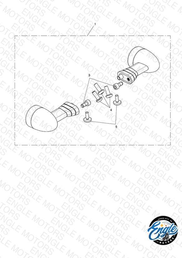 LED, Indicator Kit, D40, Short, 120 Lead