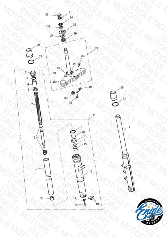 Front Forks & Lower Yoke 469051 >