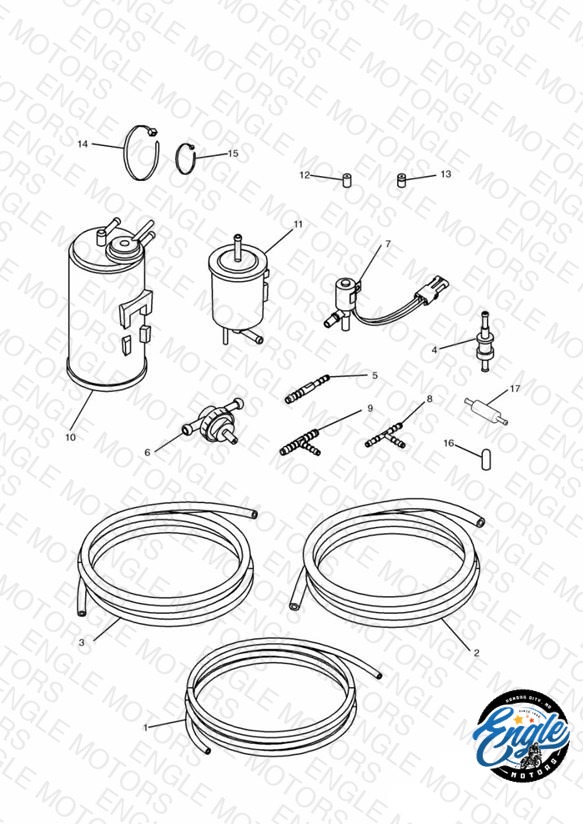 Evaporative Loss Equipment 4 Cyl (US California Models Only)