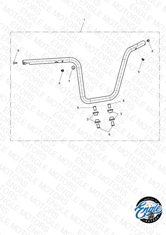 Handlebar, High, Chrome