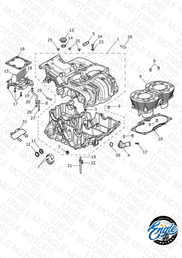Crankcase & Fittings