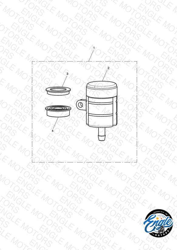 Reservoir, Rear M/Cyl Kit