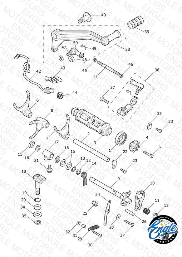Gear Selectors & Pedal