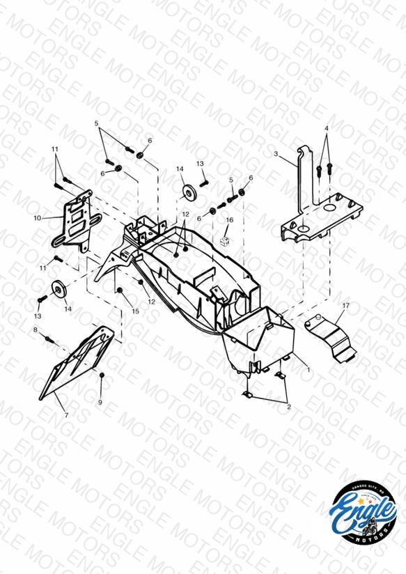Rear Mudguard & Battery Box