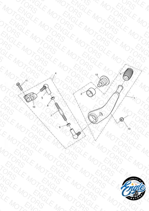Gear Sel. Pedal-Rocket III only