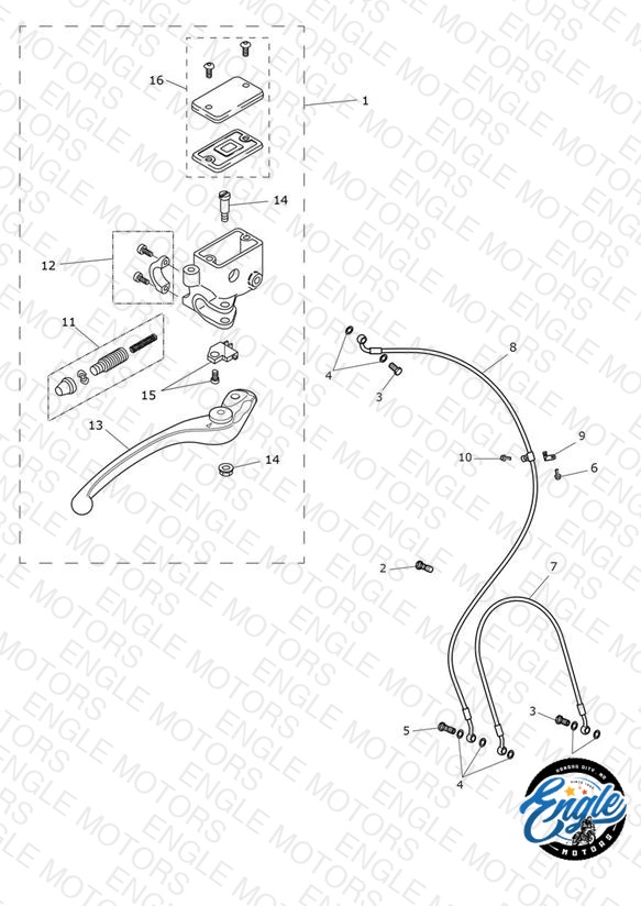 Front Brake Master Cylinder & Hoses