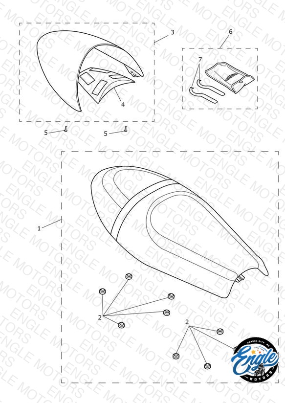 Seat Assembly & Toolkit - Dual Seat Version - 804036 >