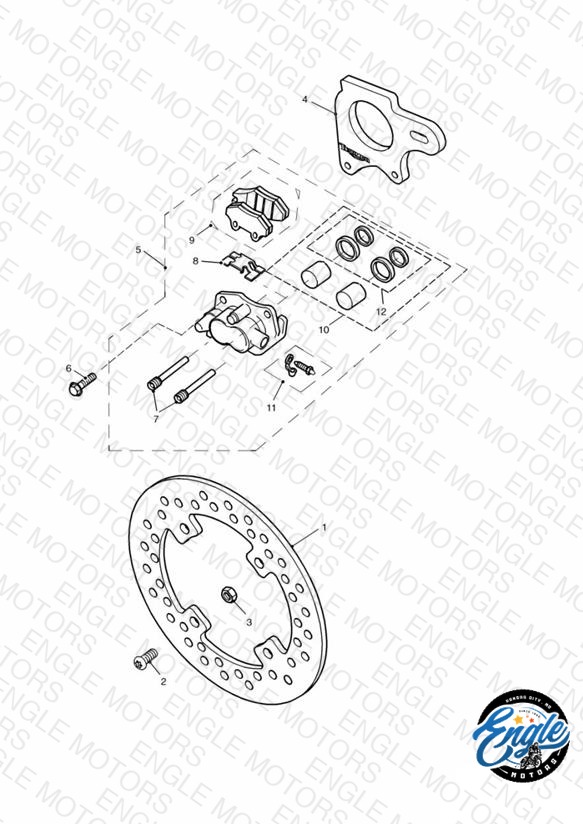 Rear Brake Disc and Caliper