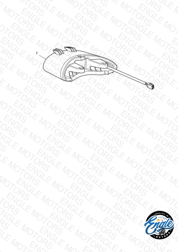Rear Light Assy, Clear, LED