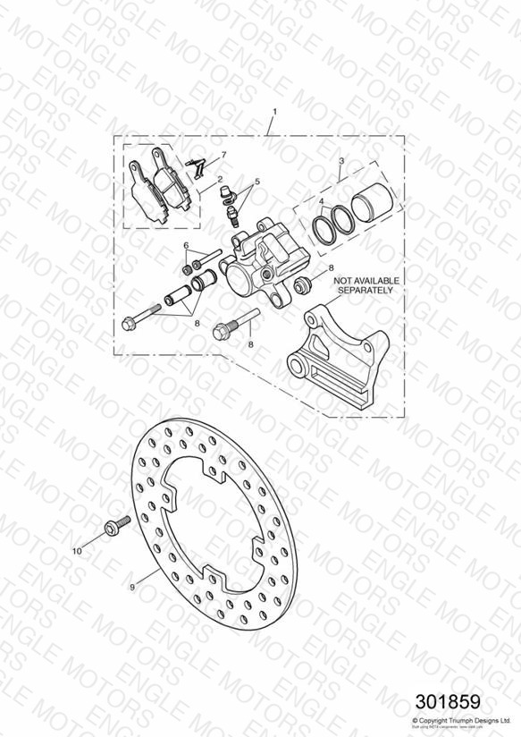 Rear Brake Disc and Caliper
