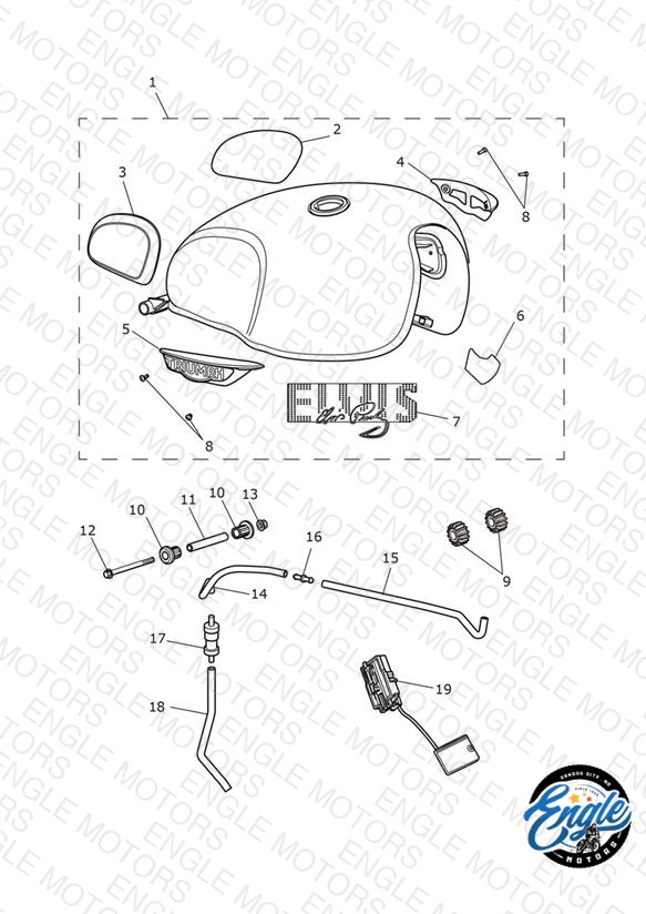Fuel Tank - T120 Elvis Edition