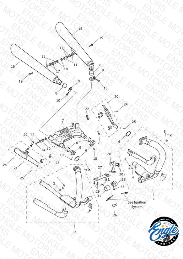 Exhaust System - 780498 > - UK, GR, IN, DE, ES, FR, IT, NL, PT & SE