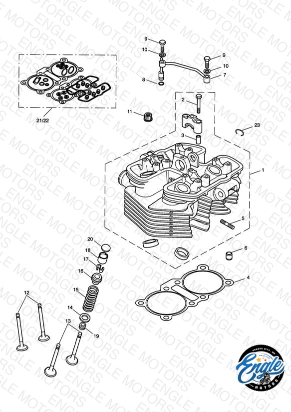 Cylinder Head & Valves - Bonneville