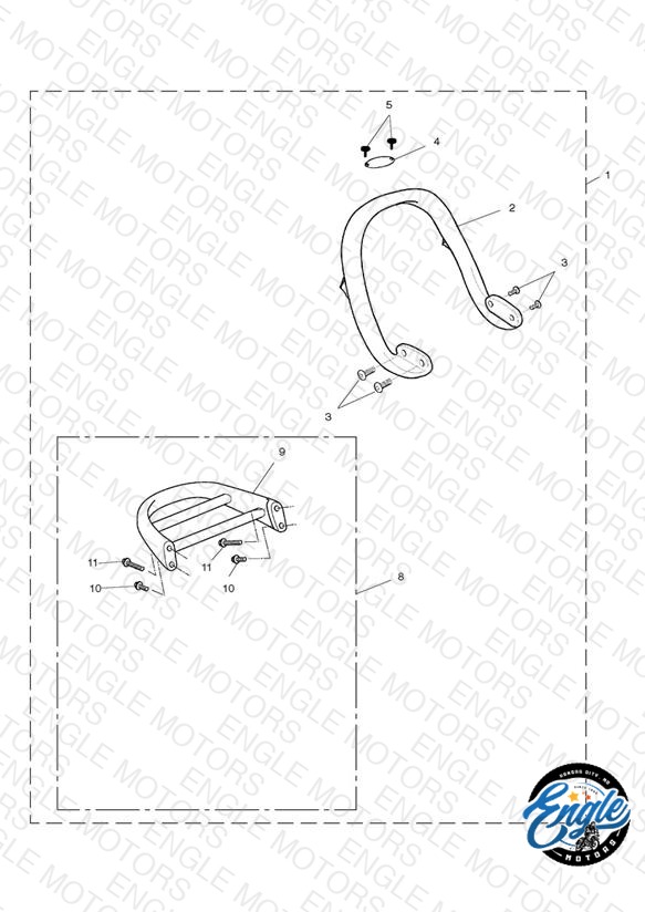 Grab Rail/Luggage Rack, Mark II TT