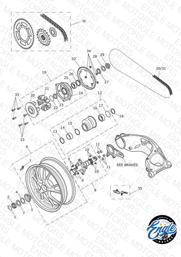Rear Wheel & Final Drive 602553 >