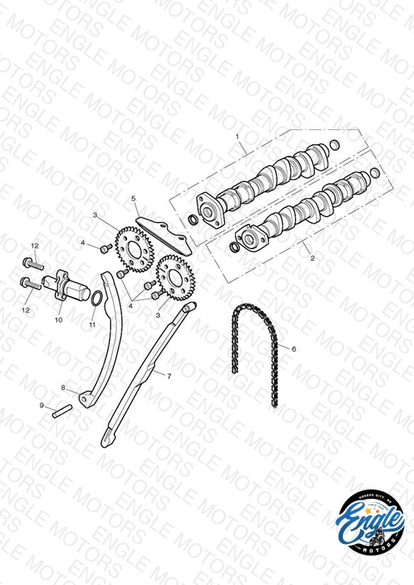 Camshaft & Camshaft Drive - Eng No 503519 > Eng No 508231