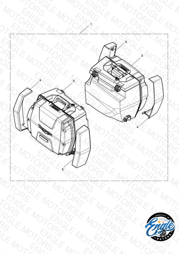 2 Box Pannier Kit, KL Key