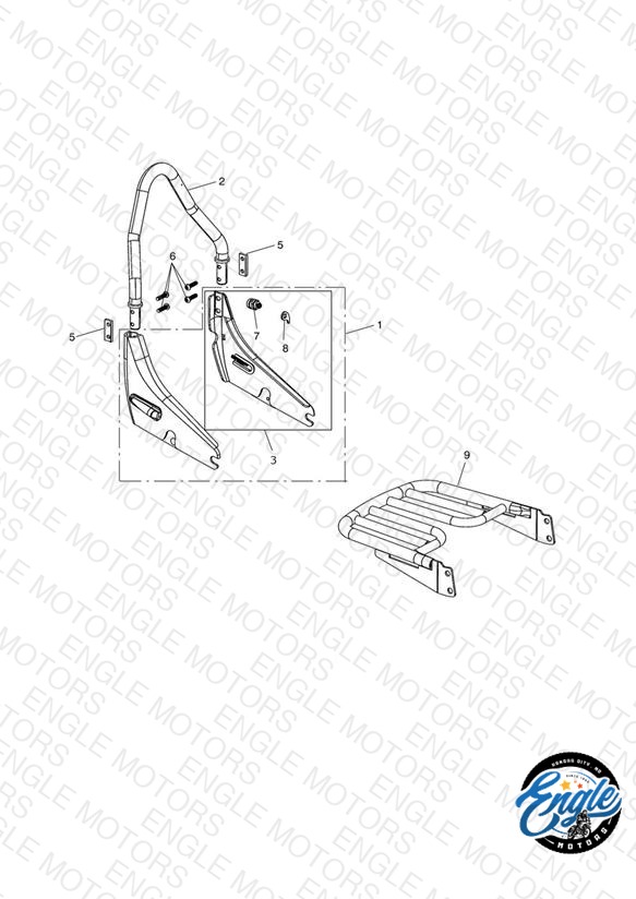 Passenger Backrest & Rack - Special Edition Only