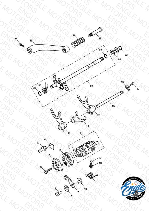 Gear Selectors & Pedal
