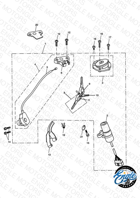 Ignition Switch & Lock Set - 343681 >