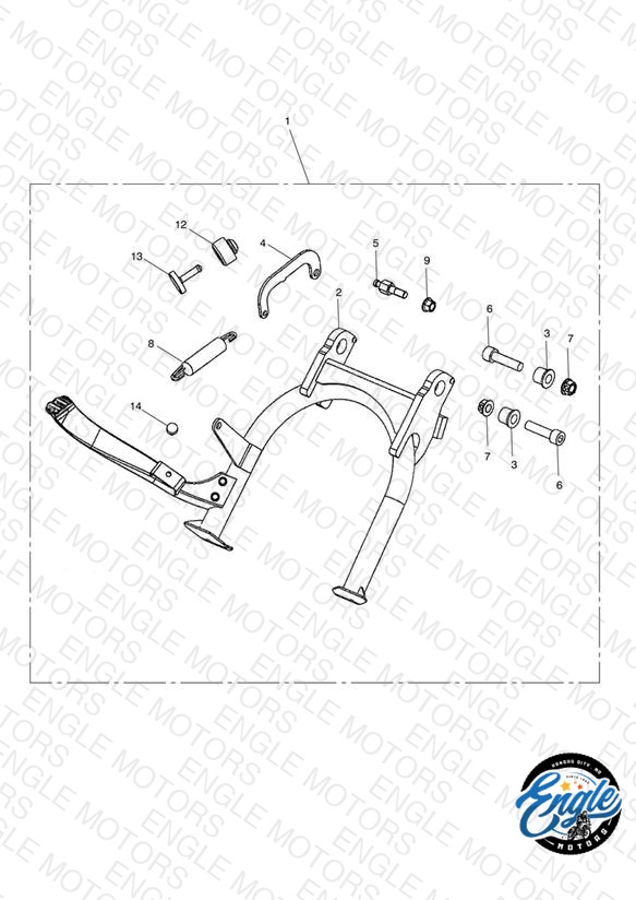 Centre Stand Kit - Non EVAP Only