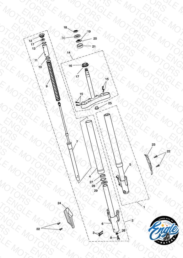 Front Forks & Yokes - Roadster Only