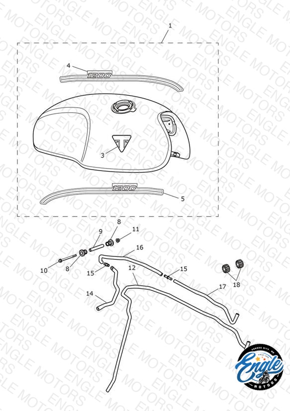 Fuel Tank - Aluminium Silver