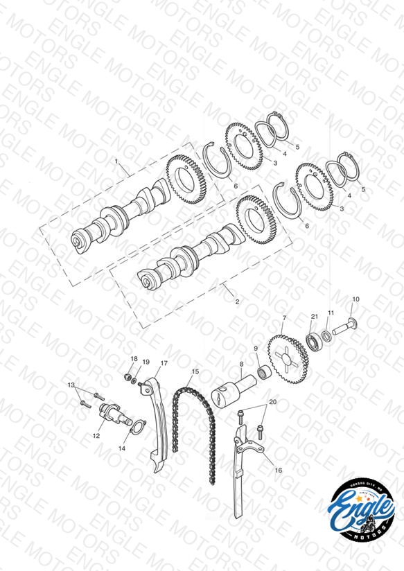 Camshaft and Drive ENG NO 186917 » - Bonneville T100