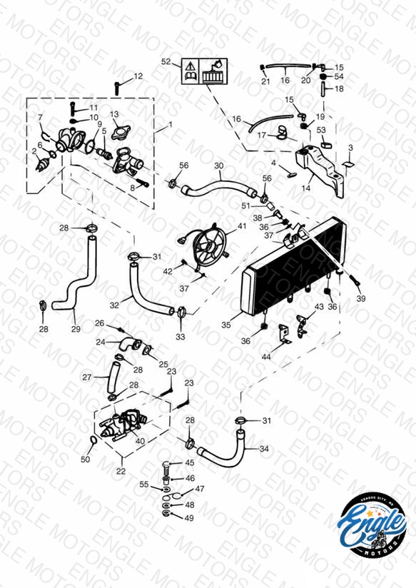Cooling System 885cc Engine