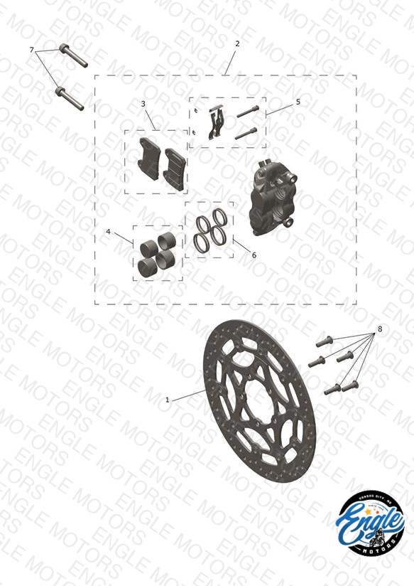 Front Brake Caliper & Disc