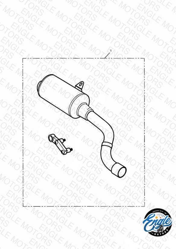 Silencer Kit, SS, Type 1E 207555 >