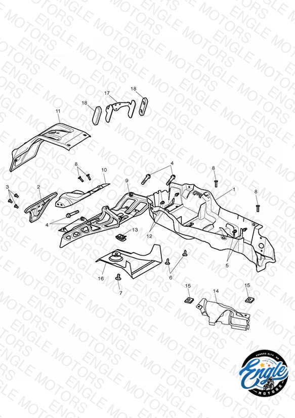 Rear Mudguard & Battery Box