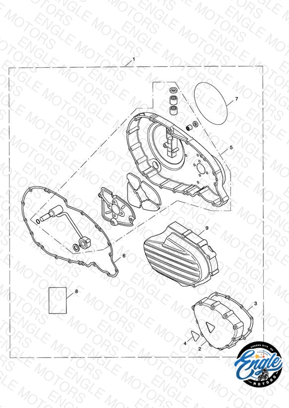 Engine Cover Kit, Chrome